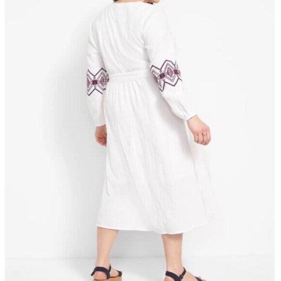 Lane Bryant NEW Embroidered Bohemian Midi Dress Size 20P - Picture 3 of 16